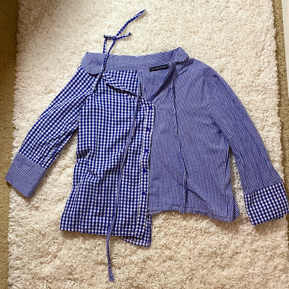 Haute Rogue checked blouse